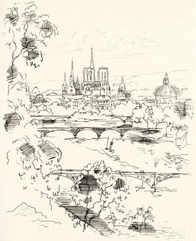 Paul-Lie Gernez, Seine, Berceau De Paris, A La Gloire Paris, Etching