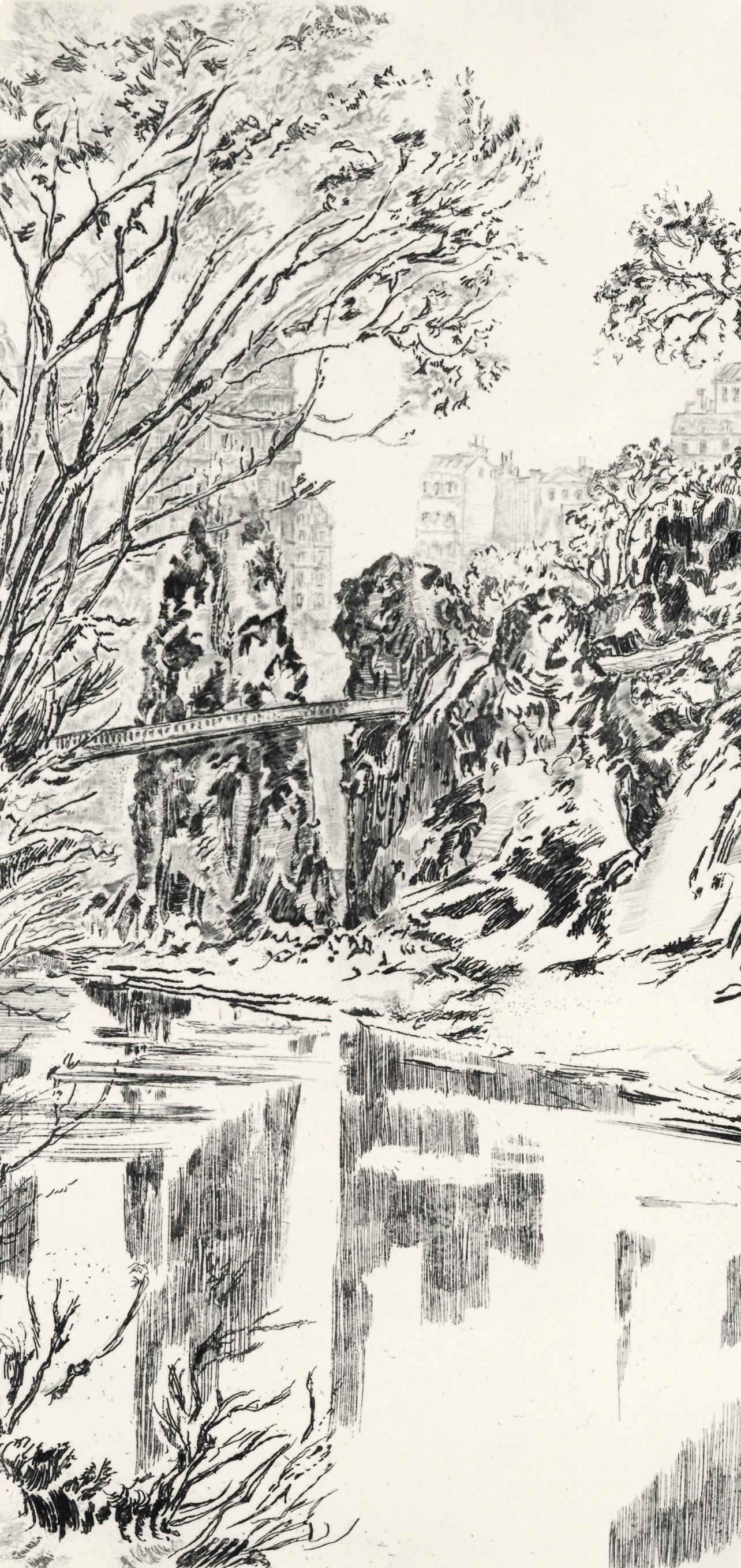 Laure Stella Bruni, Mnilmontant, A La Gloire Paris, Etching