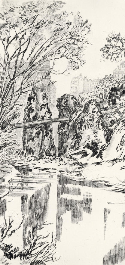 Laure Stella Bruni, Mnilmontant, A La Gloire Paris, Etching