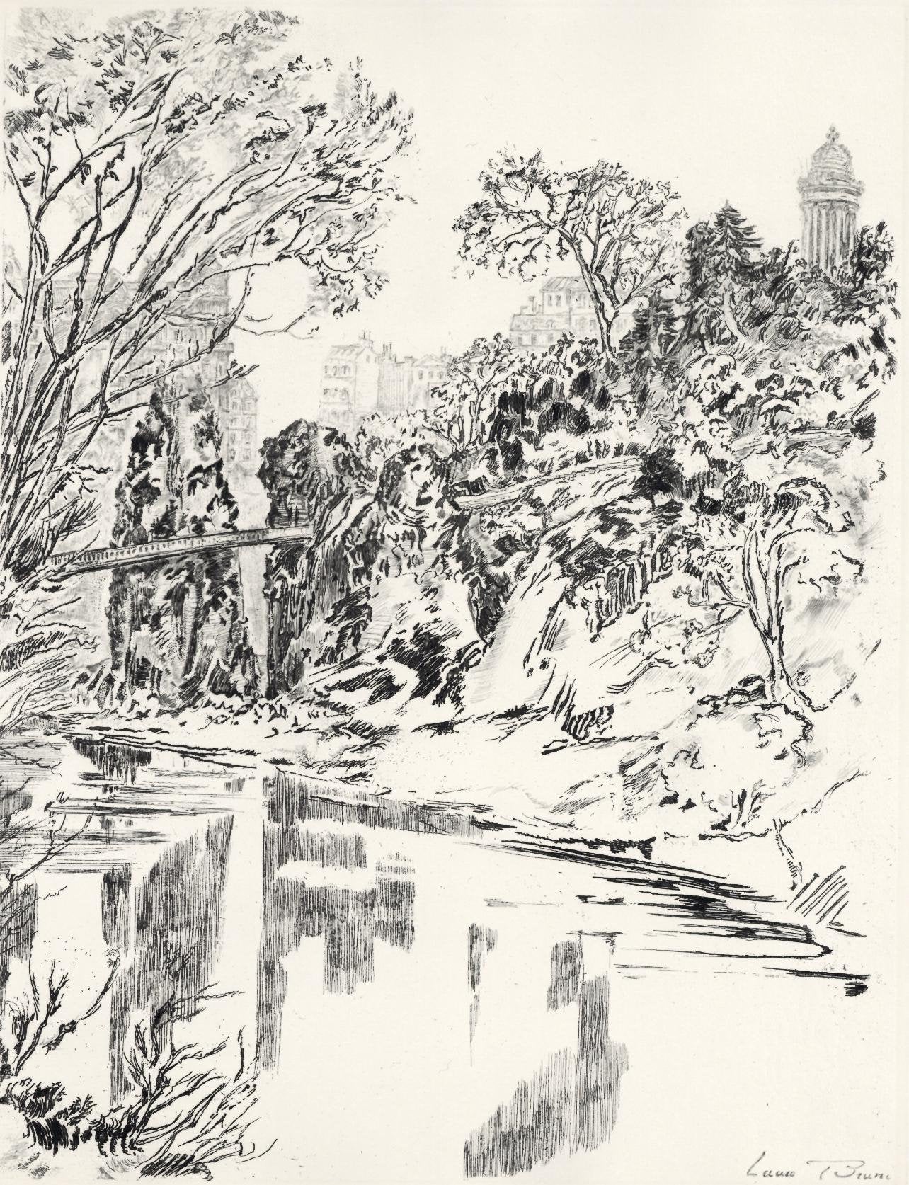 Laure Stella Bruni, Mnilmontant, A La Gloire Paris, Etching