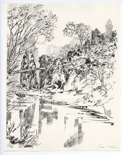 Laure Stella Bruni, Mnilmontant, A La Gloire Paris, Etching