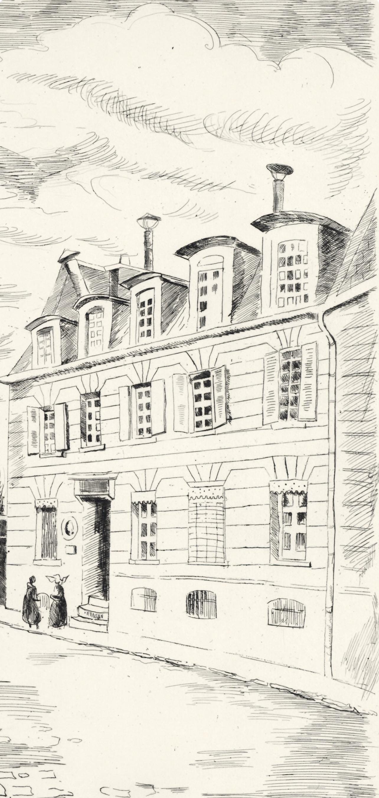 Edmond Cria, Songes De Passy, A La Gloire Paris, Etching