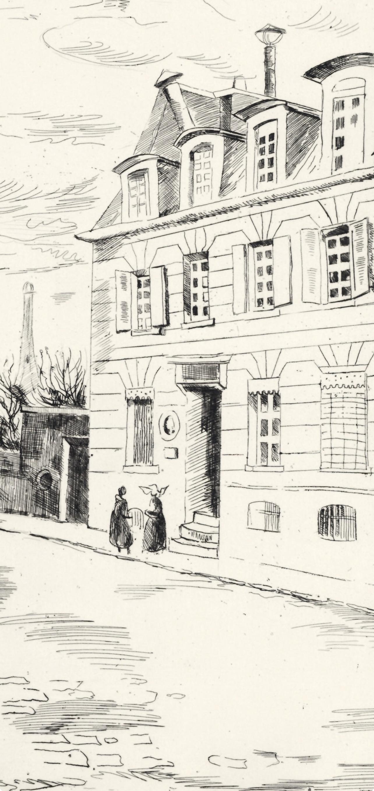 Edmond Cria, Songes De Passy, A La Gloire Paris, Etching