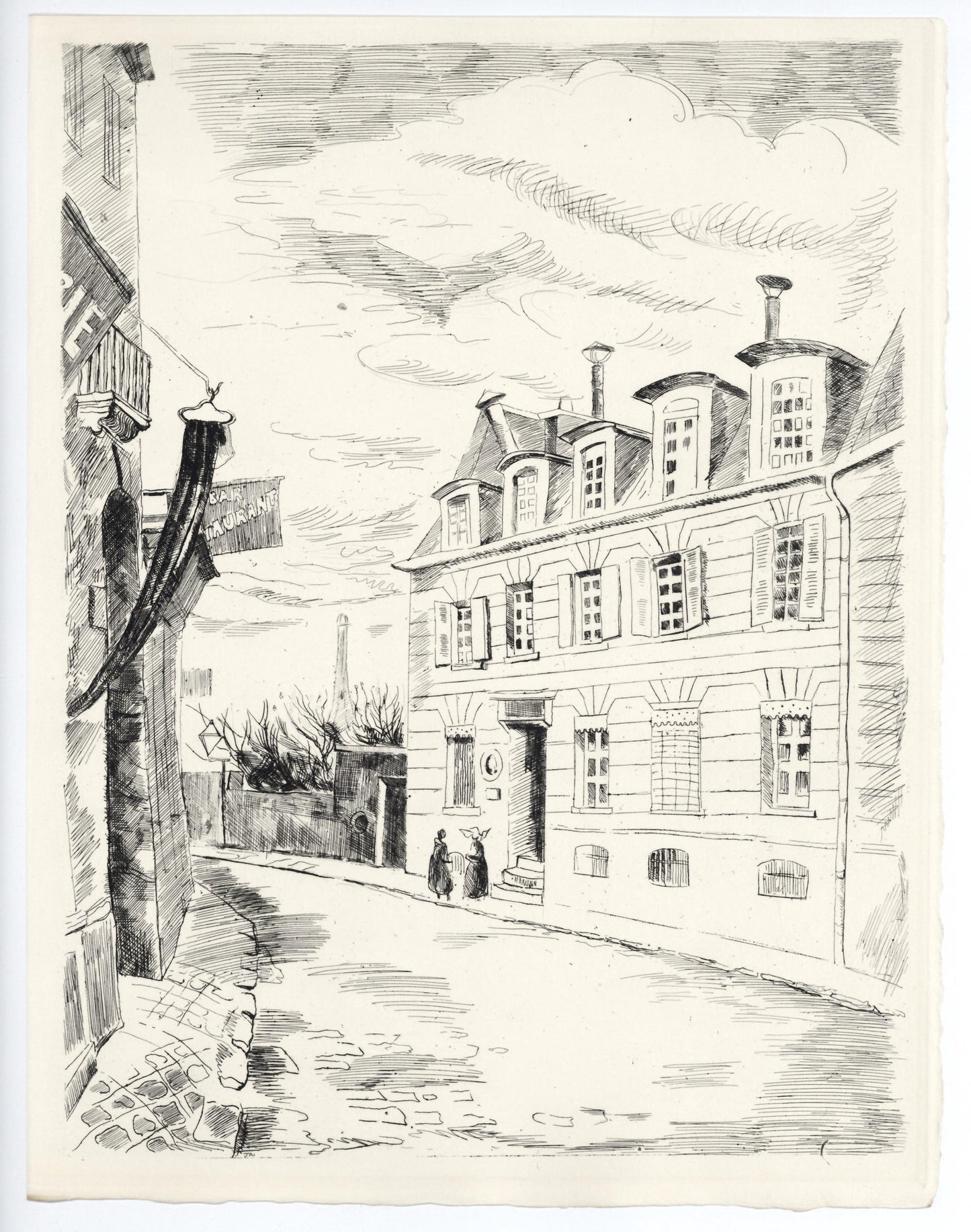 Edmond Cria, Songes De Passy, A La Gloire Paris, Etching