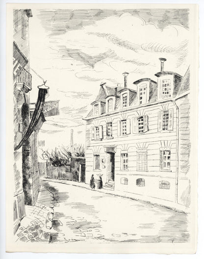 Edmond Cria, Songes De Passy, A La Gloire Paris, Etching