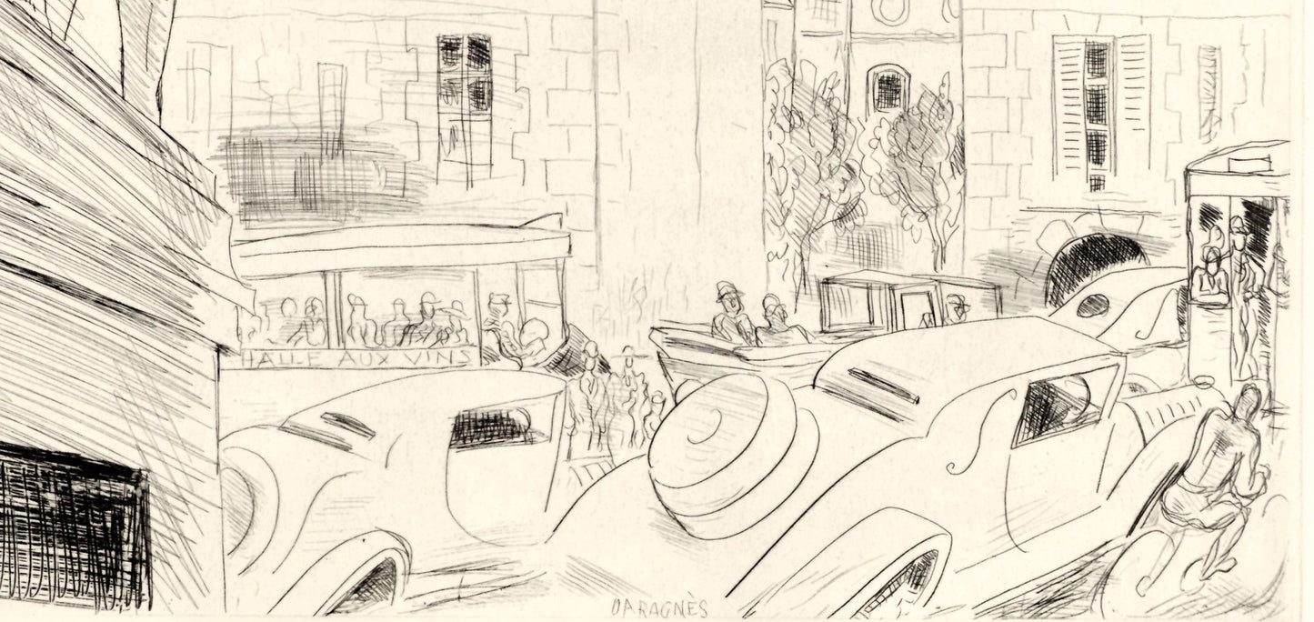 Jean Gabriel Daragns, Prsence De Paris, A La Gloire Paris, Etching