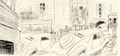 Jean Gabriel Daragns, Prsence De Paris, A La Gloire Paris, Etching