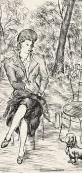 Luc-Albert Moreau, Jardins De Paris, A La Gloire Paris, Etching