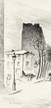 Maurice Asselin, Belleville A Vol D'Me, A La Gloire Paris, Etching