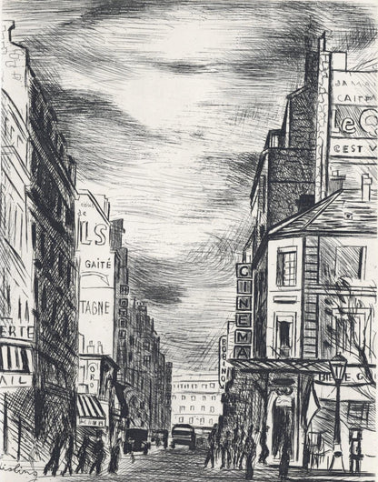 Mose Kisling, Montparnasse, A La Gloire Paris, Etching