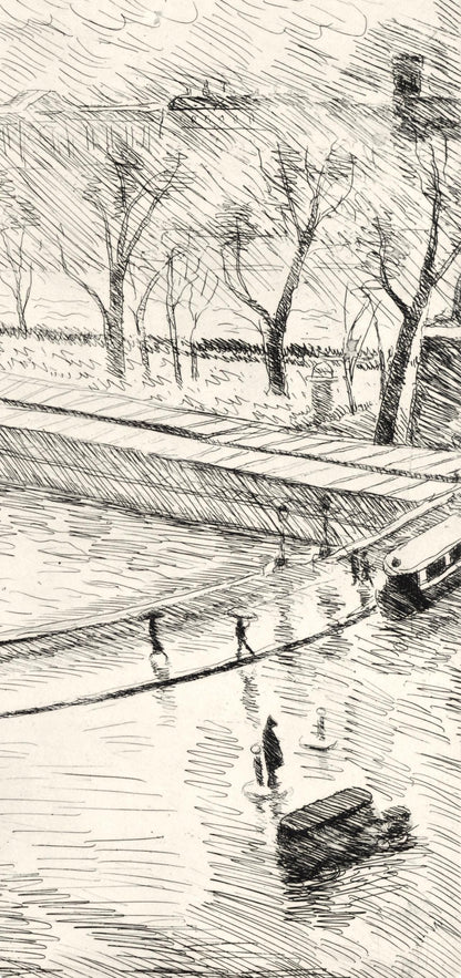 Henri Lebasque, Quai D'Orsay, A La Gloire Paris, Etching