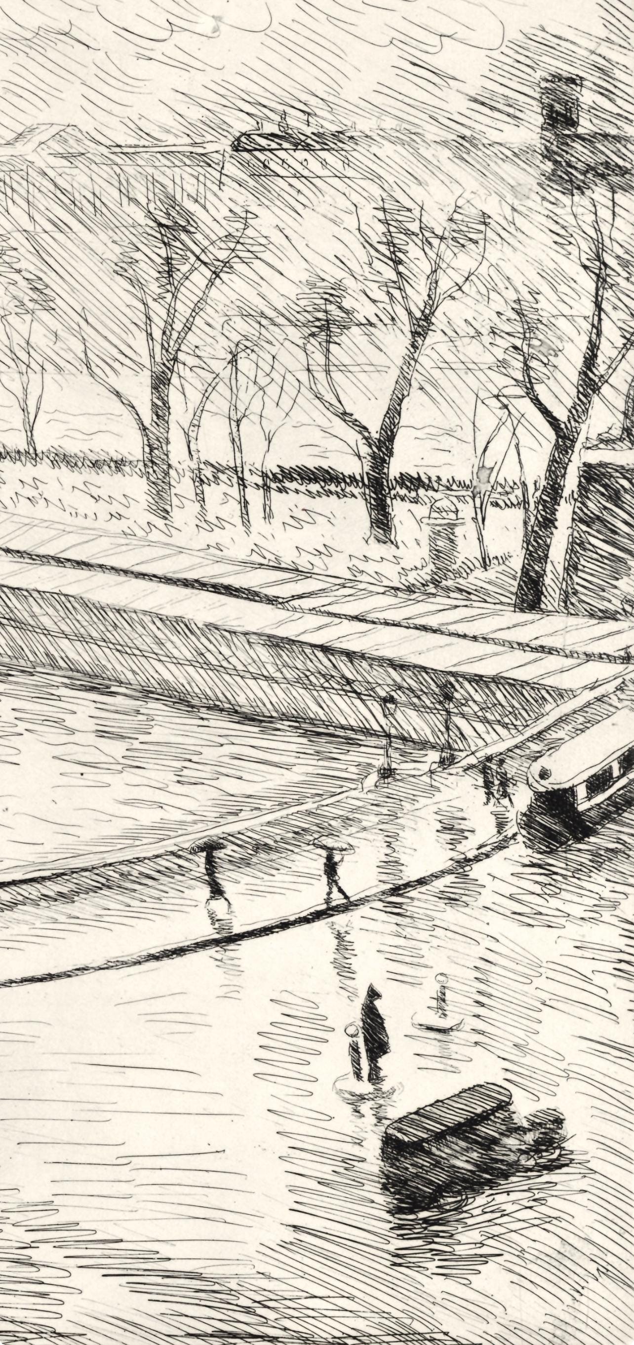 Henri Lebasque, Quai D'Orsay, A La Gloire Paris, Etching