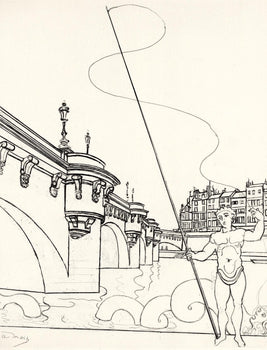 Andr Derain, Le Pont Neuf, A La Gloire Paris, Etching
