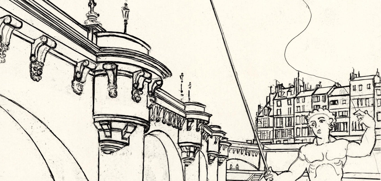 Andr Derain, Le Pont Neuf, A La Gloire Paris, Etching