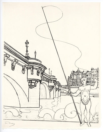 Andr Derain, Le Pont Neuf, A La Gloire Paris, Etching