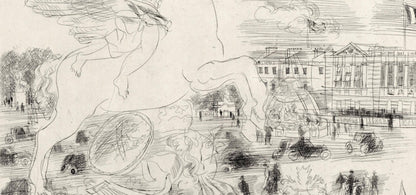 Raoul Dufy, Les Champs-Lyses, Place De La Concorde, A La Gloire Paris, Etching