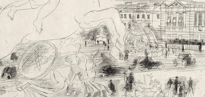 Raoul Dufy, Les Champs-Lyses, Place De La Concorde, A La Gloire Paris, Etching