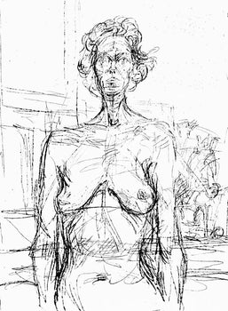Alberto Giacometti, Composition (Kornfeld 322; Lust 32), Derrire Le Miroir, Lithograph