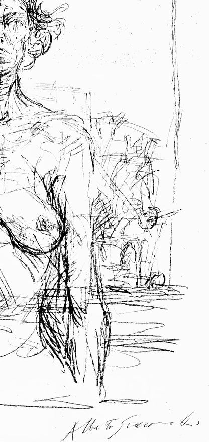 Alberto Giacometti, Composition (Kornfeld 322; Lust 32), Derrire Le Miroir, Lithograph