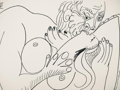 Pablo Picasso, Composition (Orozco 193-204), Au Baiser D'Avignon, Lithograph