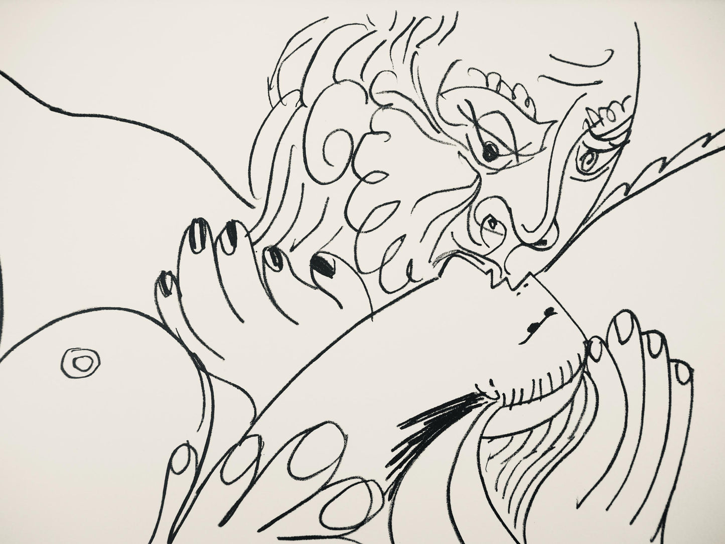 Pablo Picasso, Composition (Orozco 193-204), Au Baiser D'Avignon, Lithograph