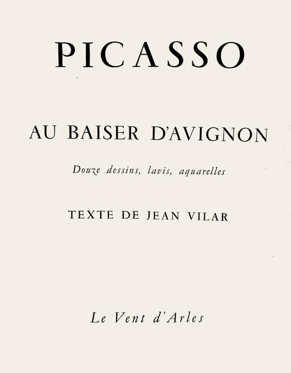 Pablo Picasso, Composition (Orozco 193-204), Au Baiser D'Avignon, Lithograph