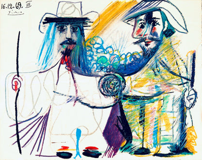 Pablo Picasso, Composition (Orozco 193-204), Au Baiser D'Avignon, Lithograph