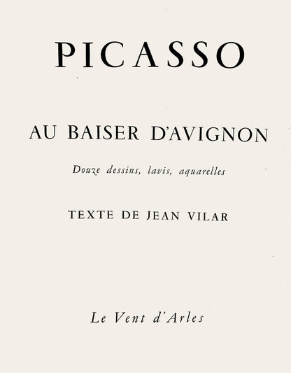 Pablo Picasso, Composition (Orozco 193-204), Au Baiser D'Avignon, Lithograph