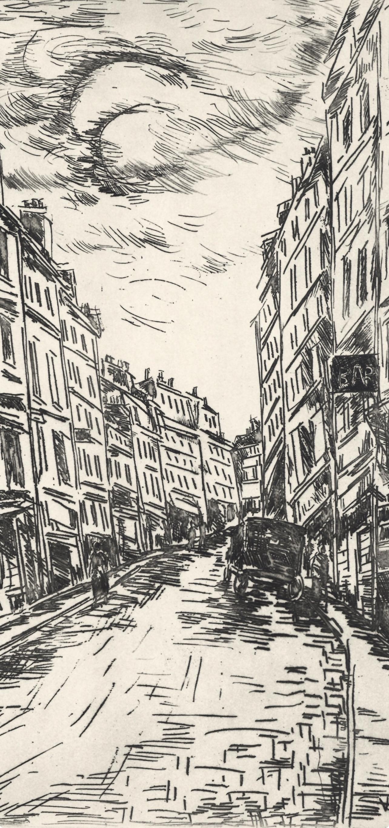 Maurice De Vlaminck, Rue De La Glacire, A La Gloire Paris, Etching