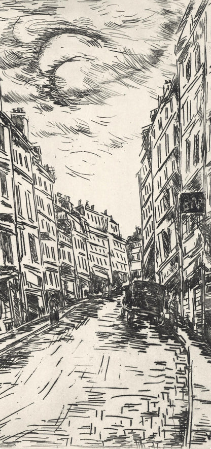 Maurice De Vlaminck, Rue De La Glacire, A La Gloire Paris, Etching