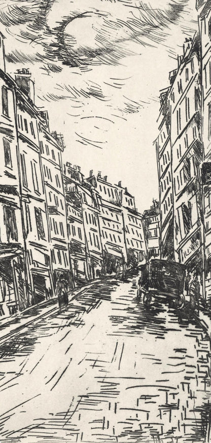 Maurice De Vlaminck, Rue De La Glacire, A La Gloire Paris, Etching