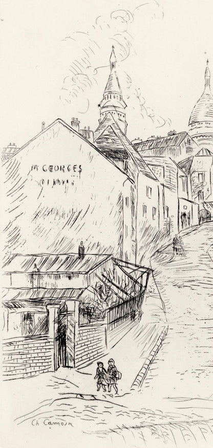 Charles Camoin, Montmartre, A La Gloire Paris, Etching
