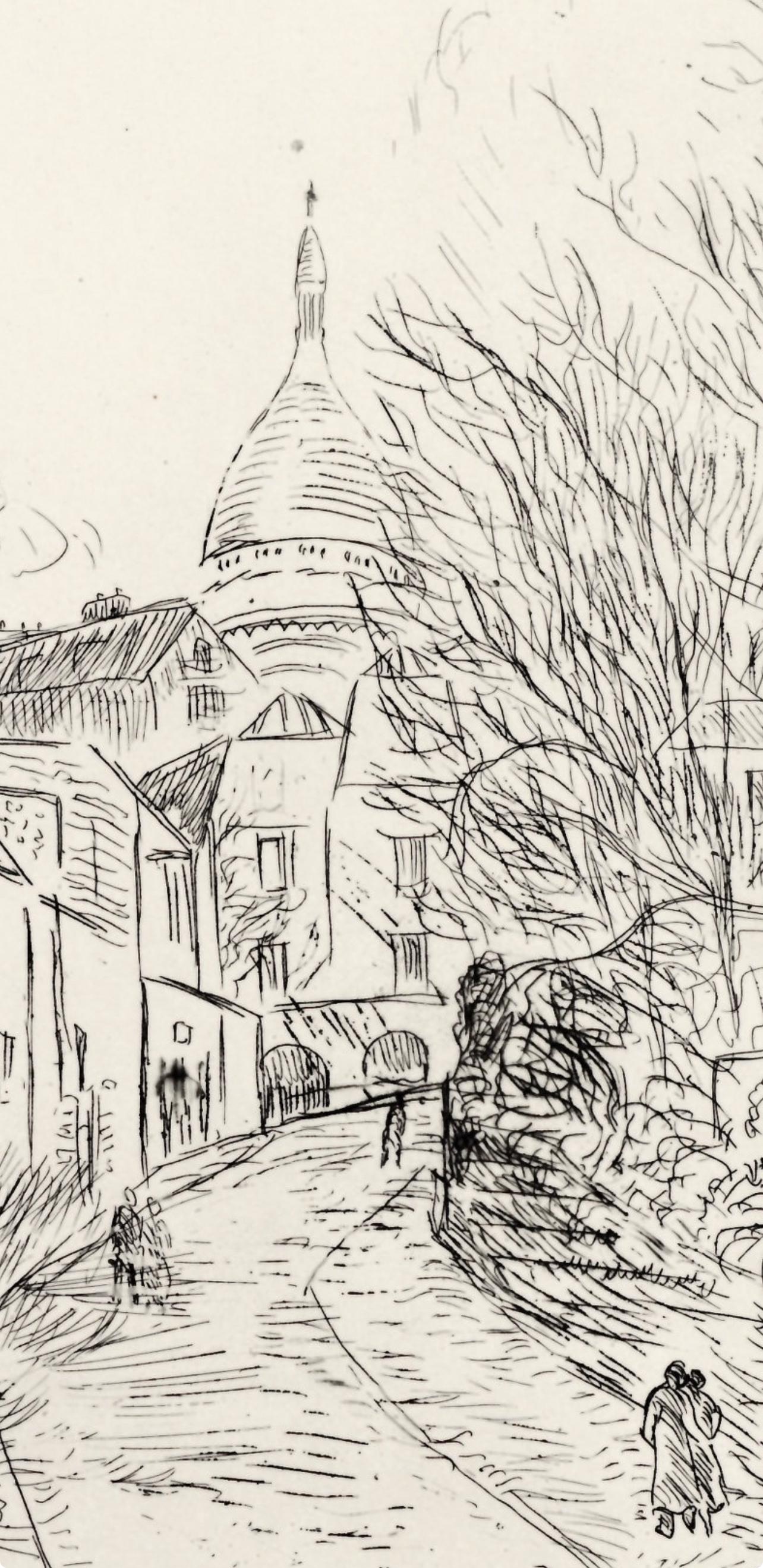 Charles Camoin, Montmartre, A La Gloire Paris, Etching