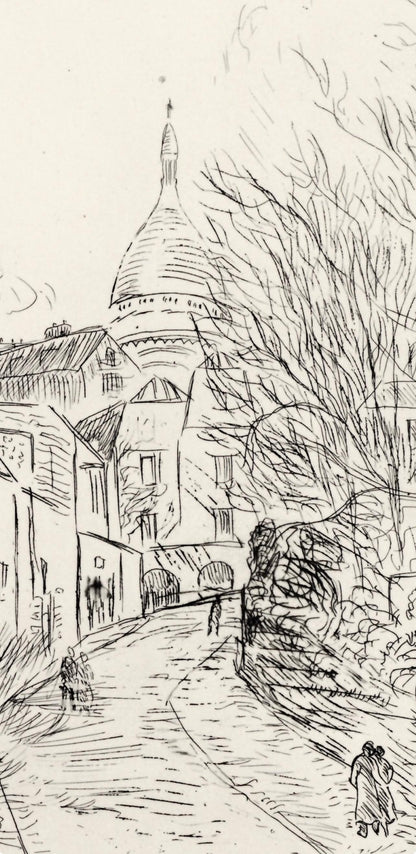 Charles Camoin, Montmartre, A La Gloire Paris, Etching