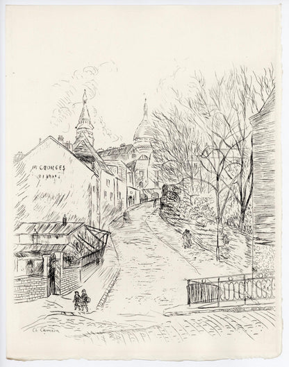 Charles Camoin, Montmartre, A La Gloire Paris, Etching