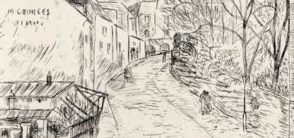 Charles Camoin, Montmartre, A La Gloire Paris, Etching