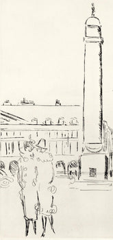 Kees Van Dongen, Place Vendme, A La Gloire Paris, Etching