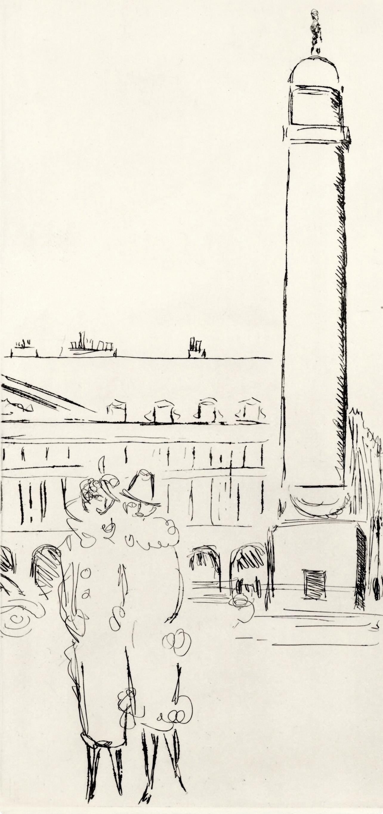 Kees Van Dongen, Place Vendme, A La Gloire Paris, Etching