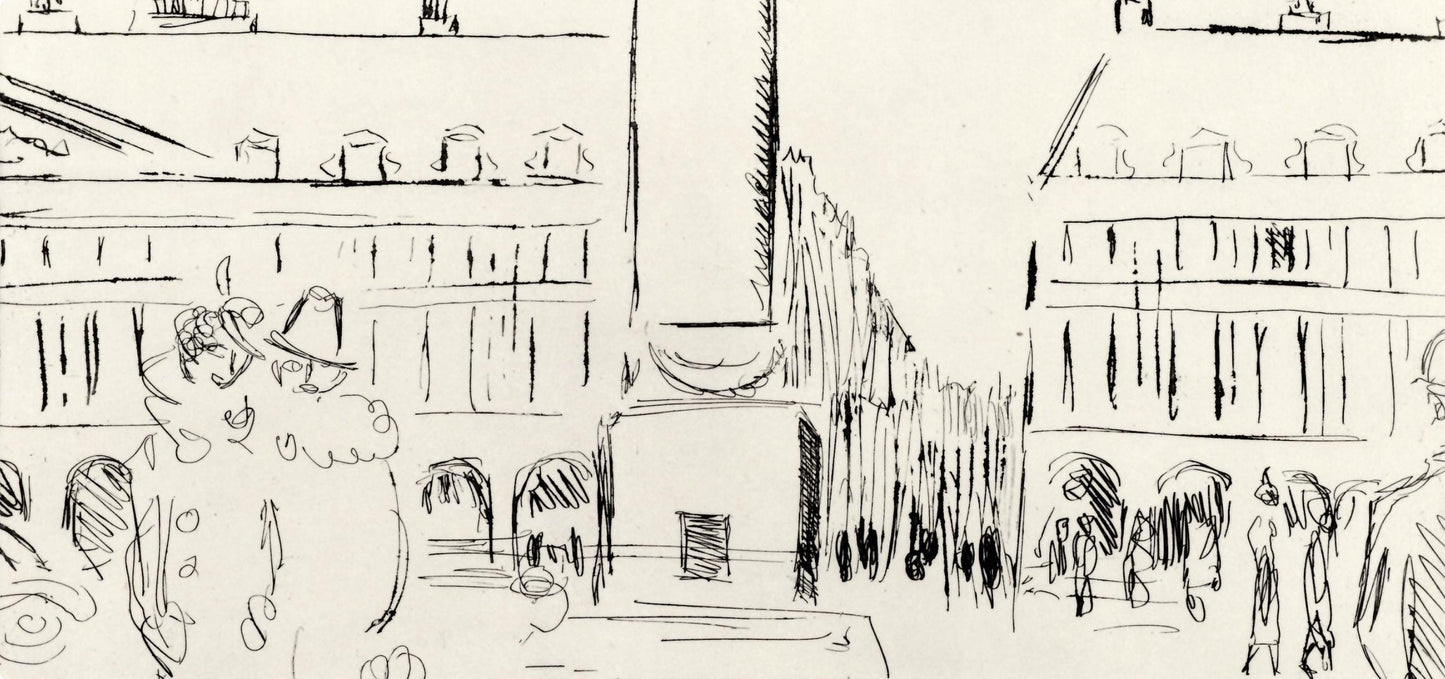 Kees Van Dongen, Place Vendme, A La Gloire Paris, Etching
