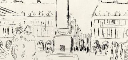 Kees Van Dongen, Place Vendme, A La Gloire Paris, Etching