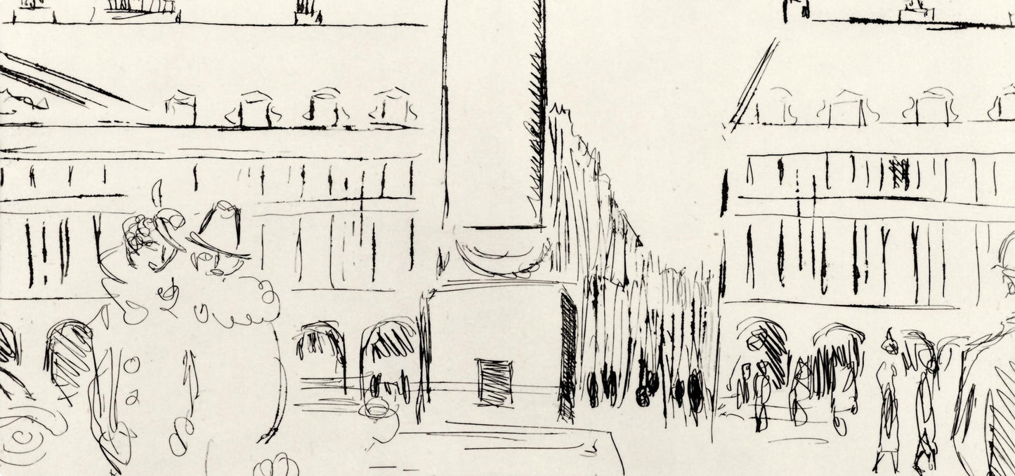 Kees Van Dongen, Place Vendme, A La Gloire Paris, Etching