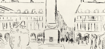 Kees Van Dongen, Place Vendme, A La Gloire Paris, Etching