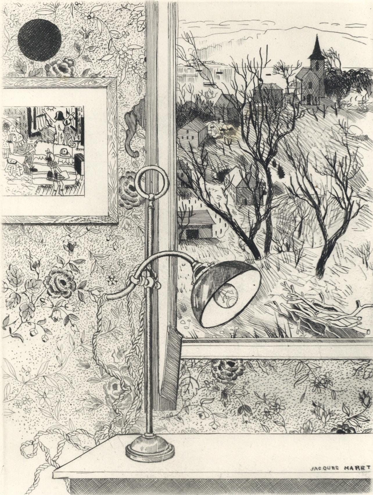 Jacques Maret, Composition, Alternance, Etching