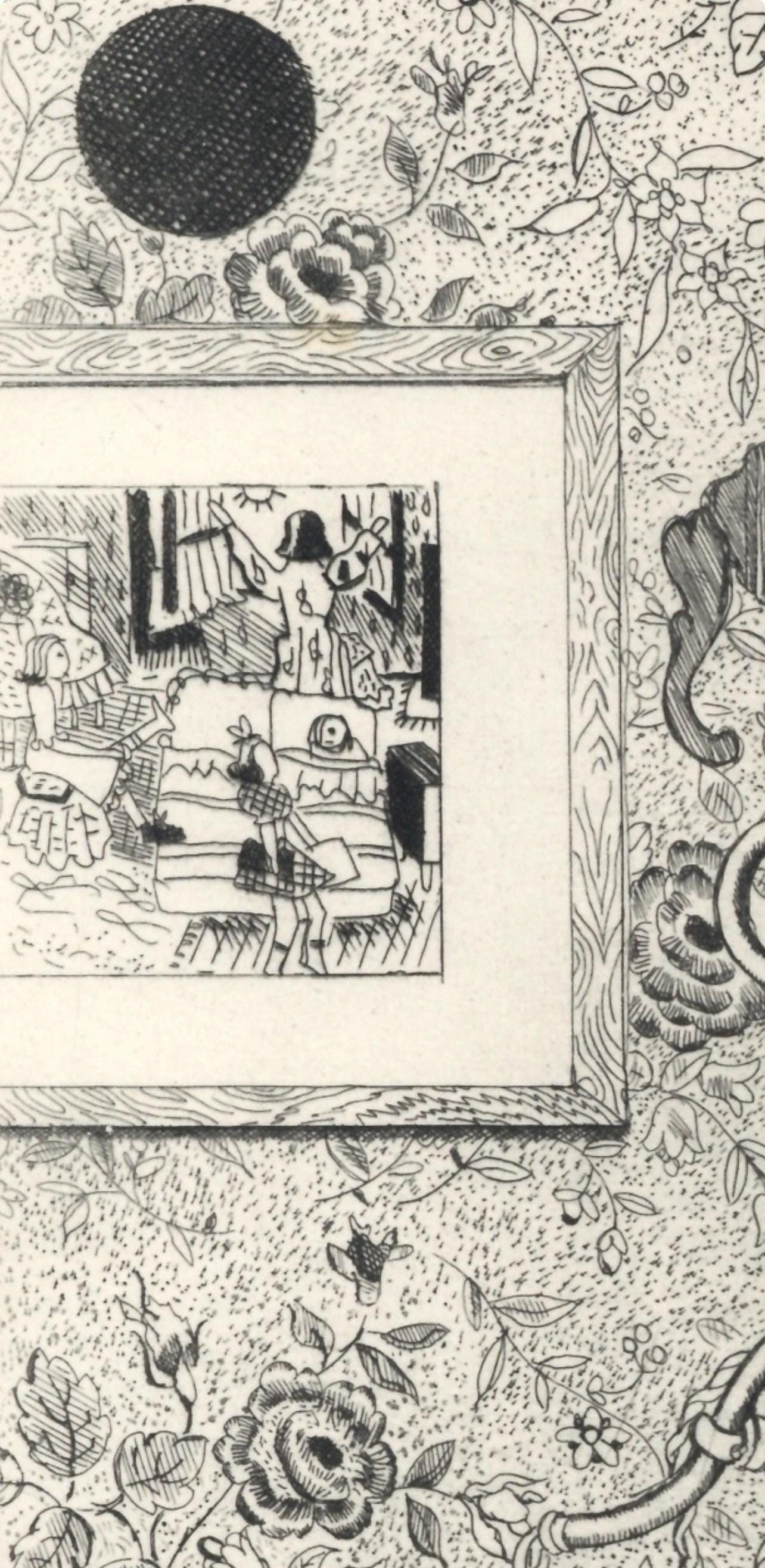 Jacques Maret, Composition, Alternance, Etching