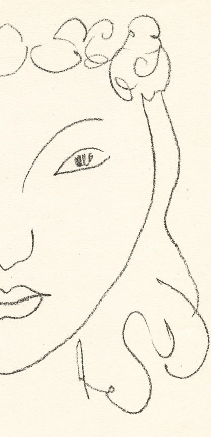 Henri Matisse, Composition (Duthuit No. 17), Pierre Feu, Les Miroirs Profonds, Lithograph