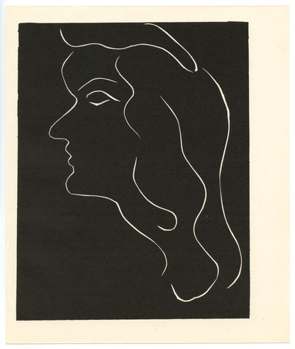 Henri Matisse, Composition (Duthuit No. 17), Pierre Feu, Les Miroirs Profonds, Woodcut