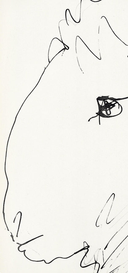 Pablo Picasso, Tte De Blier (Cramer No. 84), 40 Dessins De Picasso En Marge Du Buffon, Lithograph