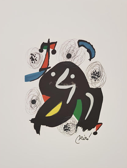 Joan Mir, Composition (Mourlot 1212-1225; Cramer 248), La Mlodie Acide, Lithograph