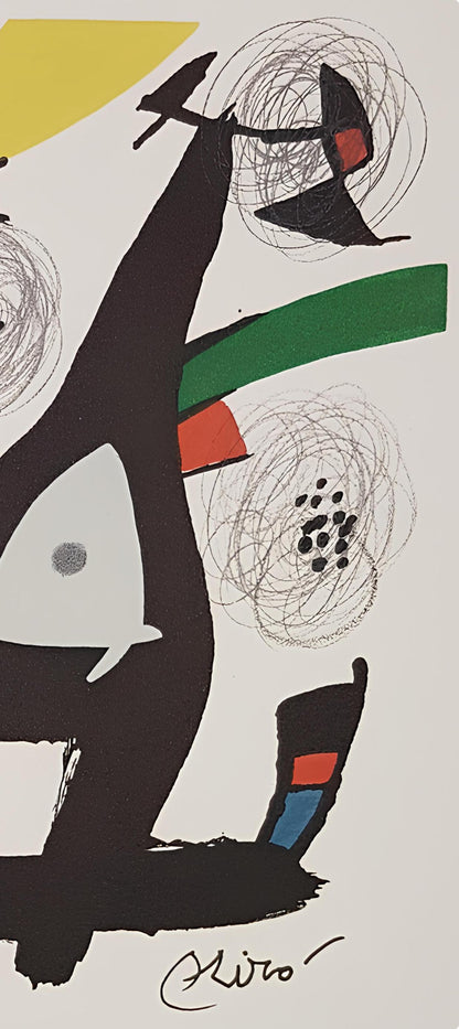 Joan Mir, Composition (Mourlot 1212-1225; Cramer 248), La Mlodie Acide, Lithograph