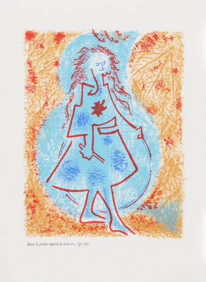 Andr Masson, Composition (Cramer 97), Une Toile De Craie, Lithograph